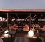 Модуль правый/левый пластиковый с подушками Nardi Komodo Elemento Terminale DS/SX, антрацит, розовый