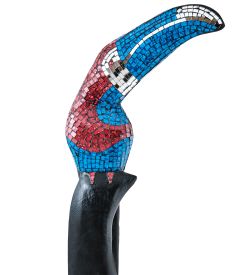 Decor and Gift 23-005-01 Статуэтка «Тукан» дерево+стекл.мозаика 80 см