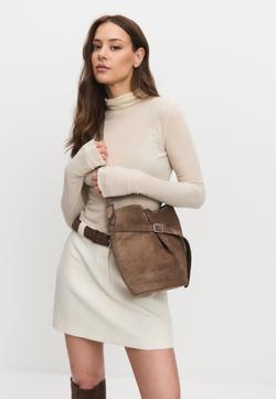 Сумка баскет RENATA SUEDE