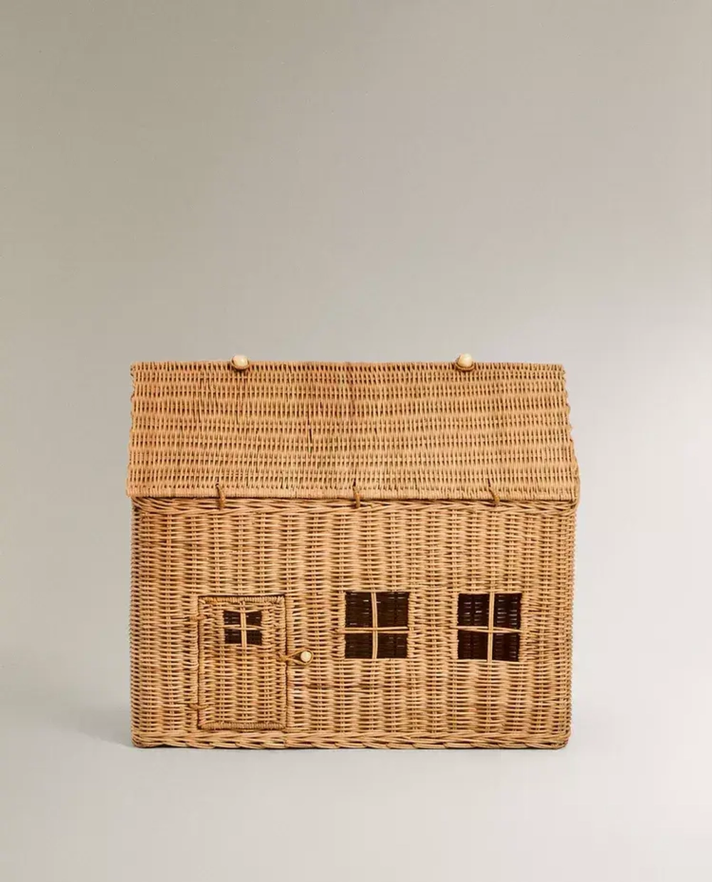 ZARA HOME КОРЗИНА ДЛЯ ХРАНЕНИЯ ДЕТСКИХ ИГРУШЕК, СВЕТЛО-БЕЖЕВЫЙ