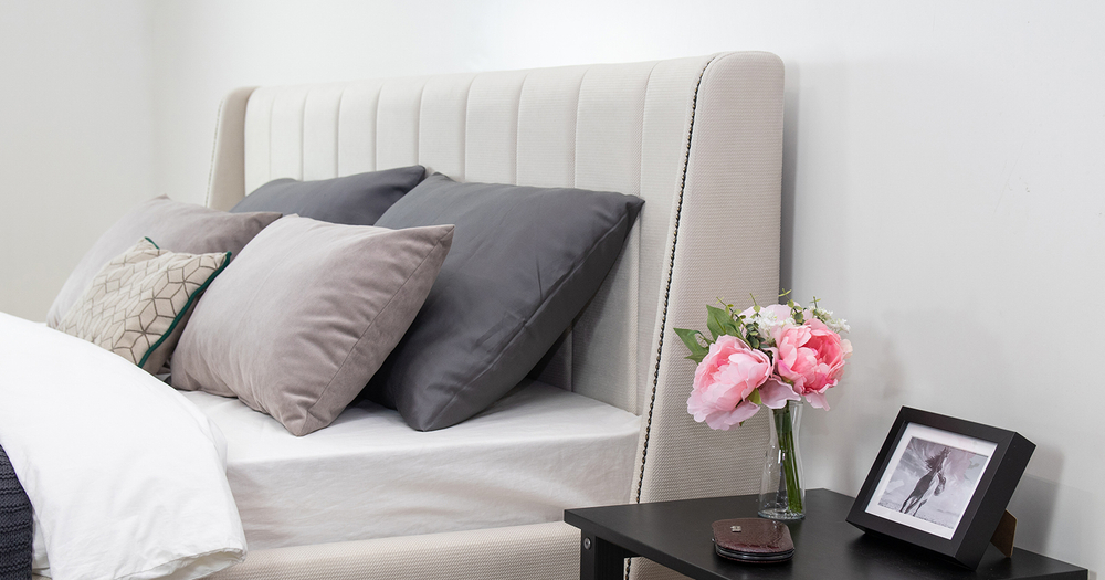 Мелисса (180)Кровать двойная арт. Тори 56 велюр (светло-бежевый)