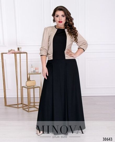 Платье 343-черный Minova Фото 2