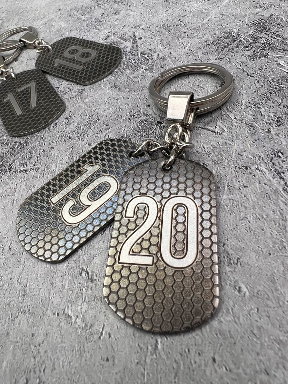 Номерки на ключи металлические 16-20
