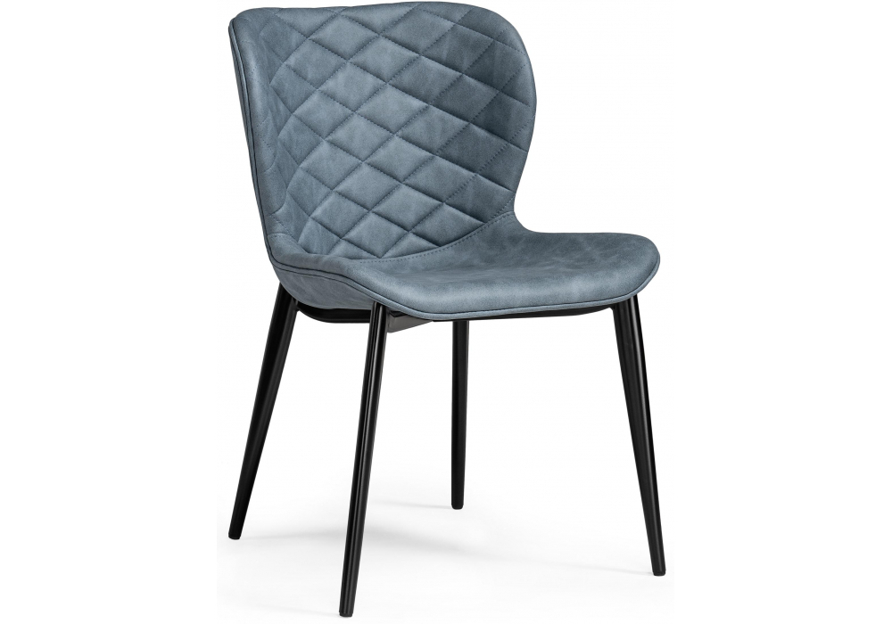 Стул на металлокаркасе Woodville Катабучи ткань kiprus 11, черный глянец