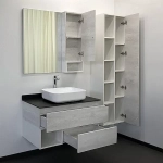 Тумба с раковиной Comforty Прага 90 00-00014424 дуб белый