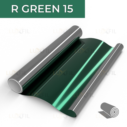 Пленка зеркальная R GREEN 15 LUXFIL, рулон (размер 1,524x30м.)