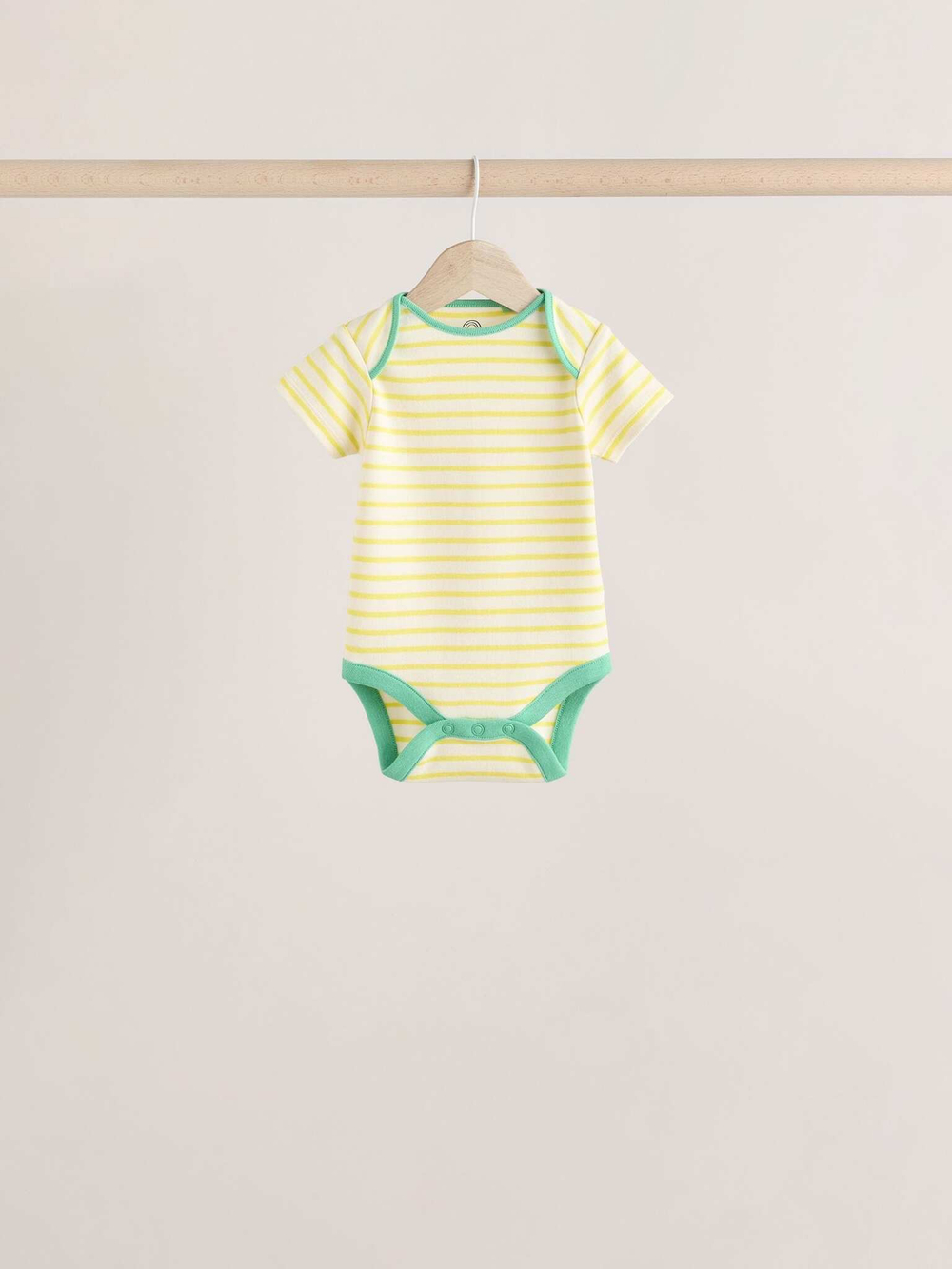 Боди с коротким рукавом для малышей Next E19-787, 5 шт., Синий, Красный, Мятный, Желтый