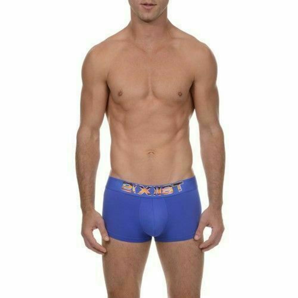 Мужские трусы Боксеры синие 2(x)ist Men&#39;s Electric No-Show Boxers Limited Edition Navy