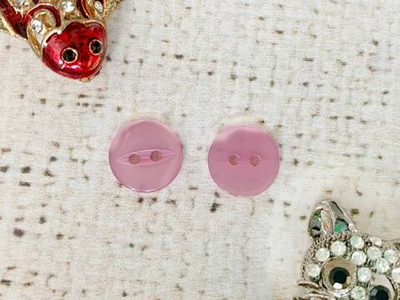 Пуговицы блузочные, d 1,1 см, 2 прокола, чайная роза