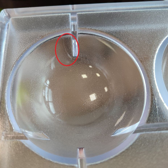 156-у | Форма для шоколадных изделий &quot;Полусфера 7мм&quot; (275*175 мм)