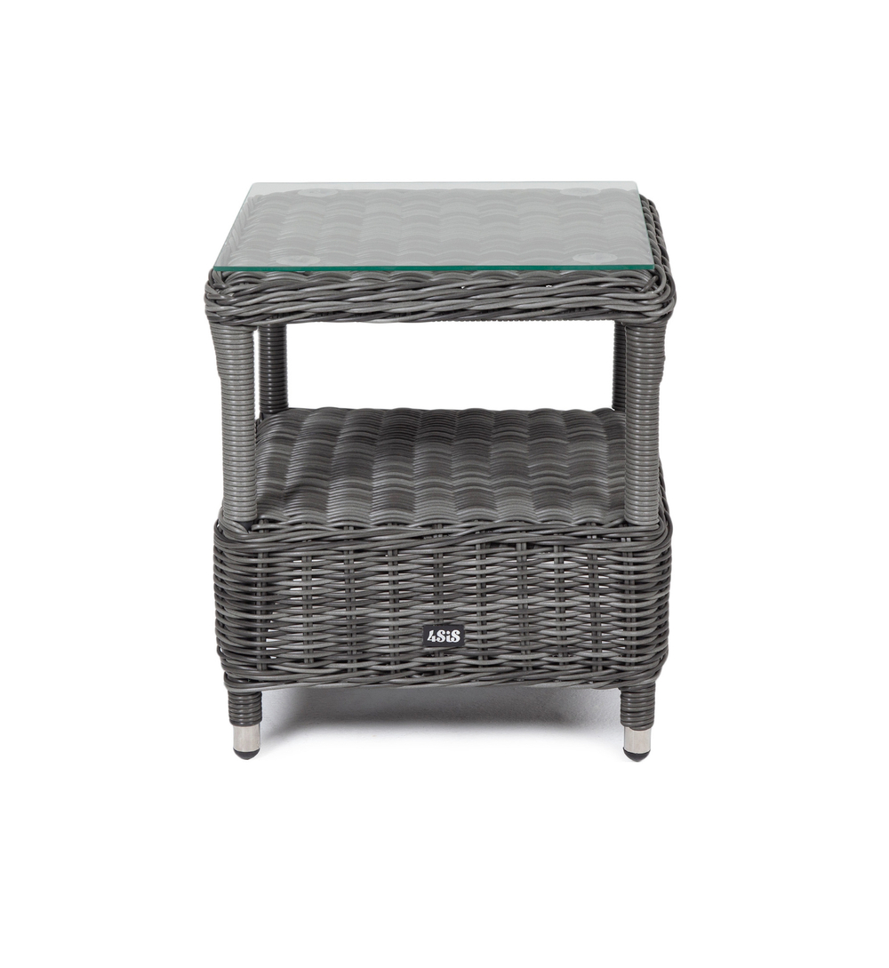 "Форио" столик кофейный из искусственного ротанга, цвет графит