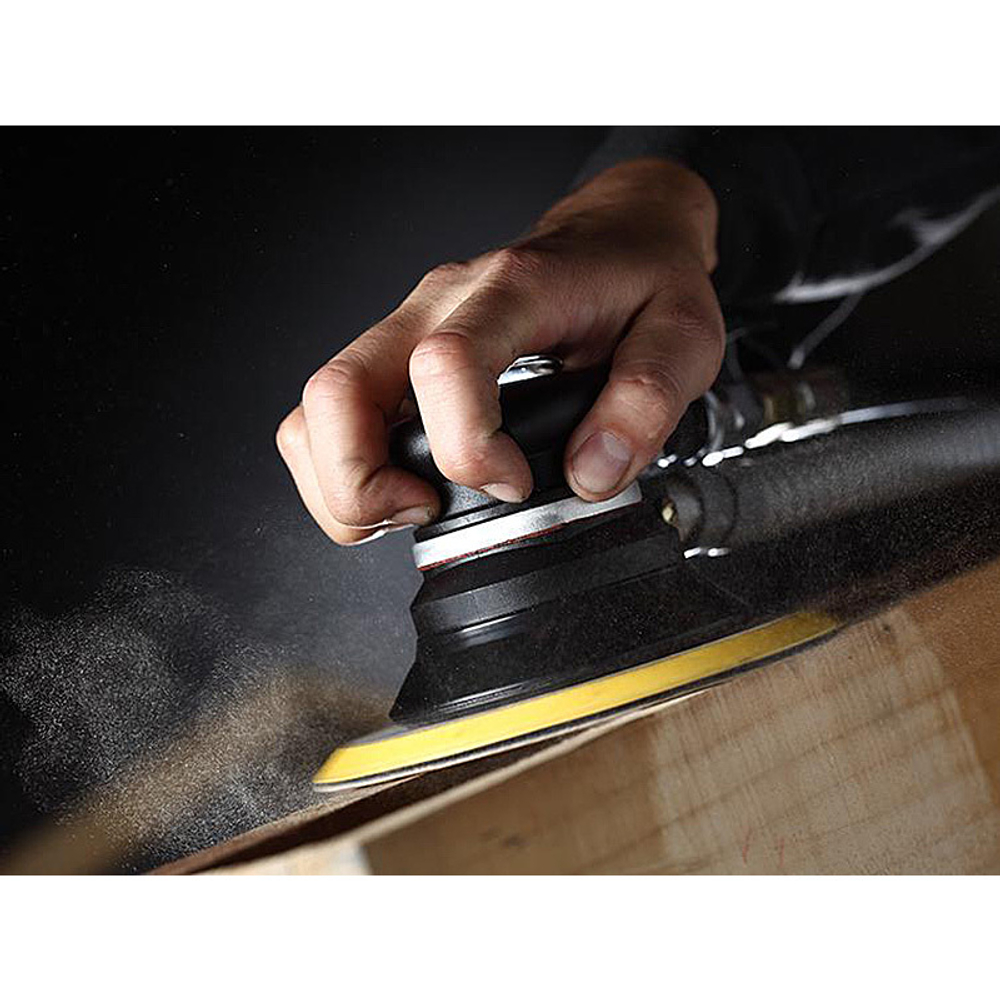 MIGHTY SEVEN (QB-53902) Пневматическая орбитальная шлифовальная машина 152 мм, 10000 об/мин, с вакуумным отсосом