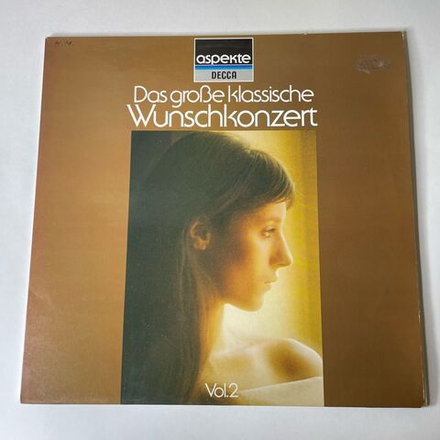 Винтажная виниловая пластинка LP Сборник Das Grosse Klassische Wunschkonzert Vol. 2. Большой Классический Концерт (Германия 1979)