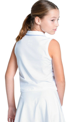 Футболка для девочки Lucky in Love Club Zip Sleeveless - blav
