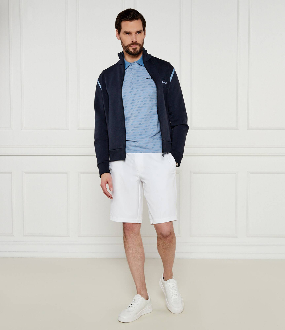 Поло Paddy Tape AO BOSS GREEN - голубой(50534269)