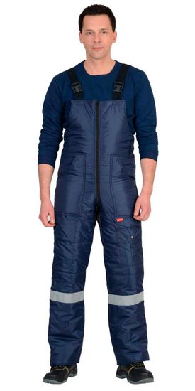 Костюм зимний "Сириус-Беркут" полукомбинезон (синий/черный)