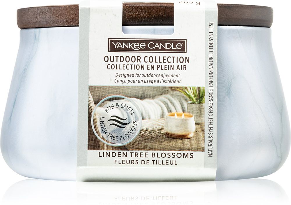 Yankee Candle ароматическая свеча на открытом воздухе Outdoor Collection Linden Tree Blossoms