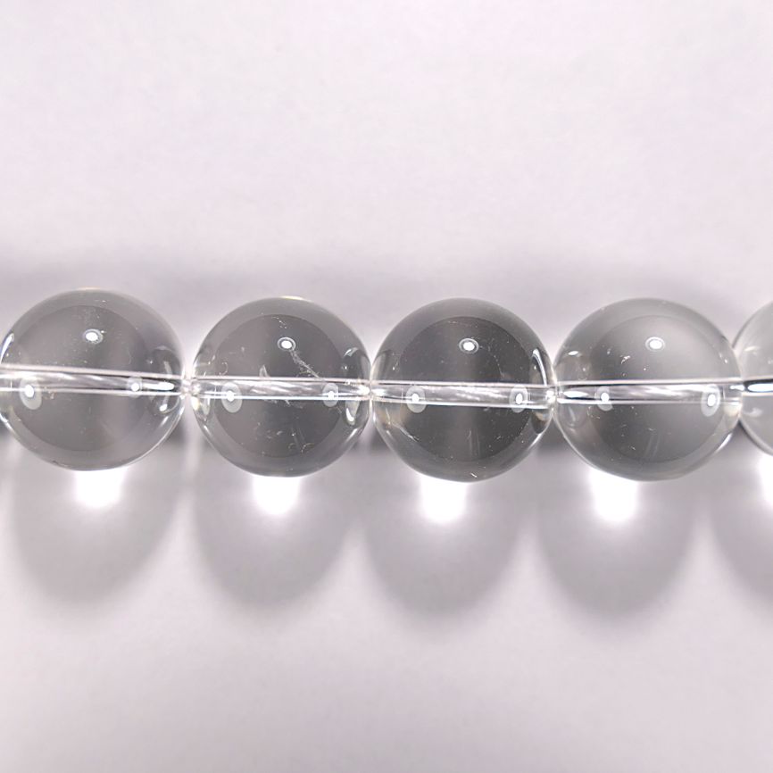 Бусина из горного хрусталя, класс А, шар гладкий 16мм