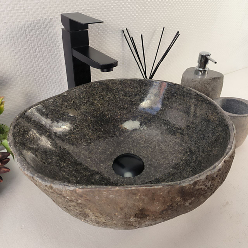 Раковина из речного камня RS-65462 39*35*16 0860