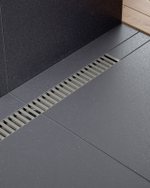 Душевой лоток Drain System 900 DS230109/18 Черное золото, с вставкой «Lines»