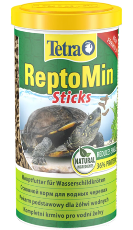 Tetra ReptoMin Основной корм д/водных черепах, палочки