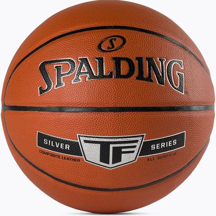 Мяч баск. SPALDING TF Silver 76859z, р.7, композит. кожа (ПУ), коричнево-черный