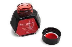 Флакон с чернилами Waterman для перьевой ручки Red (S0110730)