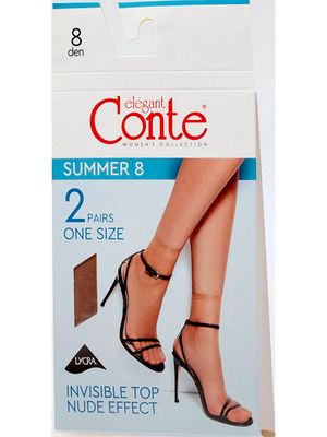 Ультратонкие носки Summer 8 Conte, 2 пары