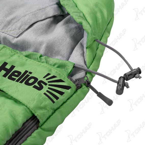 Спальный мешок TORO 300L (210х70, левый, стратекс, салатовый) (T-HS-SB-T-300L) Helios