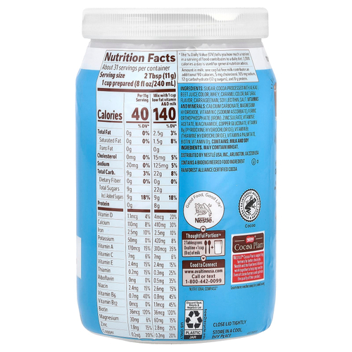 Ovaltine, Густое какао, 12 унций (340 г)