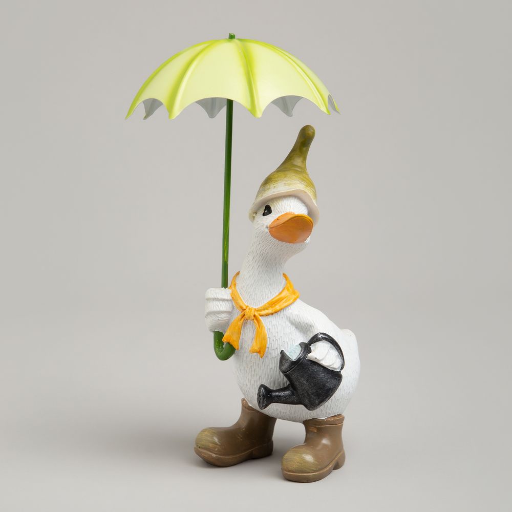 СТАТУЭТКА "УТКА ПОД ЗОНТИКОМ" 10,5Х12Х20 СМ
