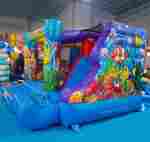 Коммерческий надувной батут "Морская сказка" 4*3,5*2,5 м