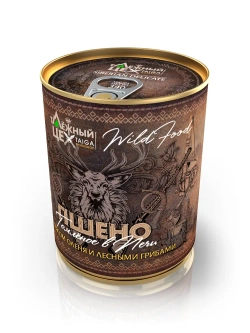 Пшено с мясом оленя и лесными грибами томлёное в печи ТАЁЖНЫЙ ЦЕХ готовая каша, 340 г