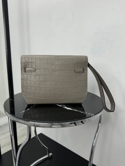 Сумка через плечо Hermes Kelly Depeches 25 из кожи крокодила