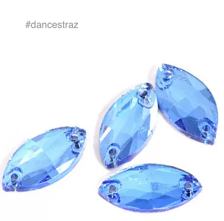 Стразы пришивные, Horse Eye, Light Sapphire, A3-P11, 9*18mm, (500 ea/pkg), A3 (F2)