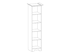 Латте 1 Шкаф однодверный Бодега Светлый / Орех Донской