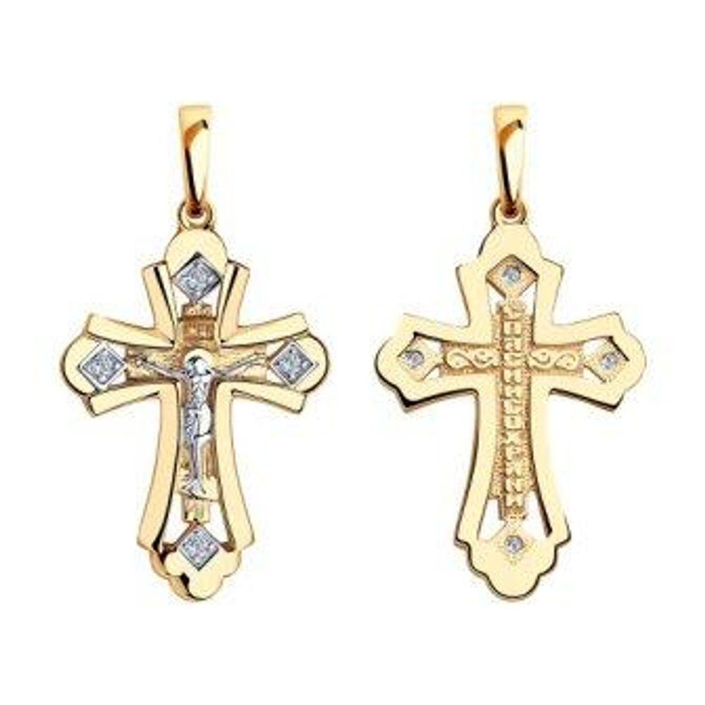 Подвеска из золота с фианитами