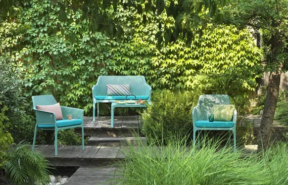 Журнальный столик Net Table 100х40 см мятный