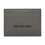 Balenciaga Cash Cow Leather Card Holder Unisex Dark Gray