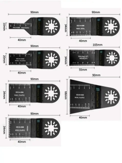 24шт. Качающиеся пильные полотна для реноватора мультитула Универсальная насадка для нескольких DIY аксессуары для электроинструментов
