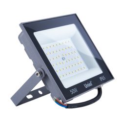 ULF-F23-50W-6500K IP65 160-240V GREY Прожектор светодиодный. Дневной свет 6500K. Корпус серый. TM Uniel