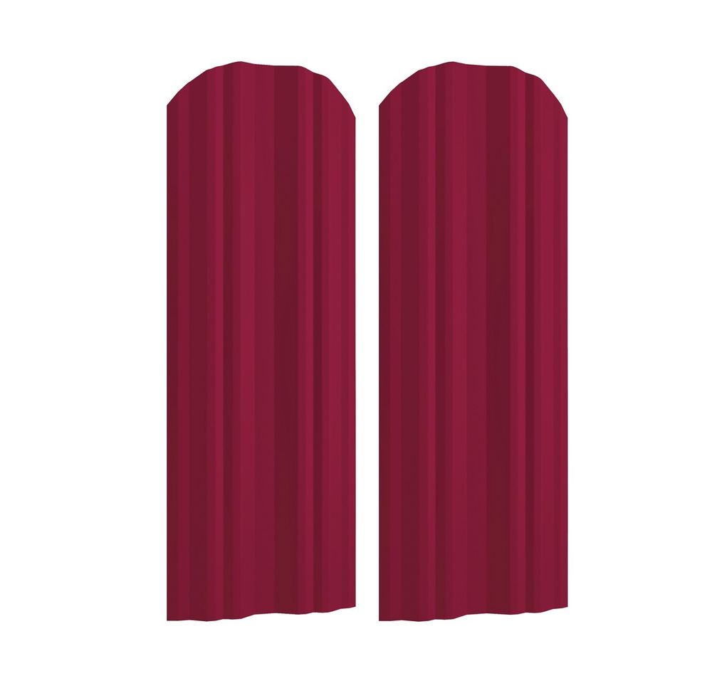 Штакетник круглый завальц. 114х1500 RAL 3005 красный