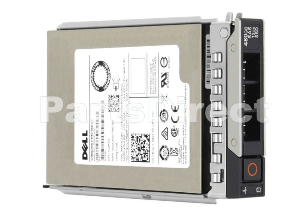 Накопитель SSD Dell 400-AUVF G14-G16 480-GB 12G 2.5 SAS MU SSD w/DXD9H