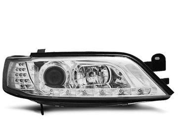 Передние фары Opel Vectra B daylight chrome led indicator