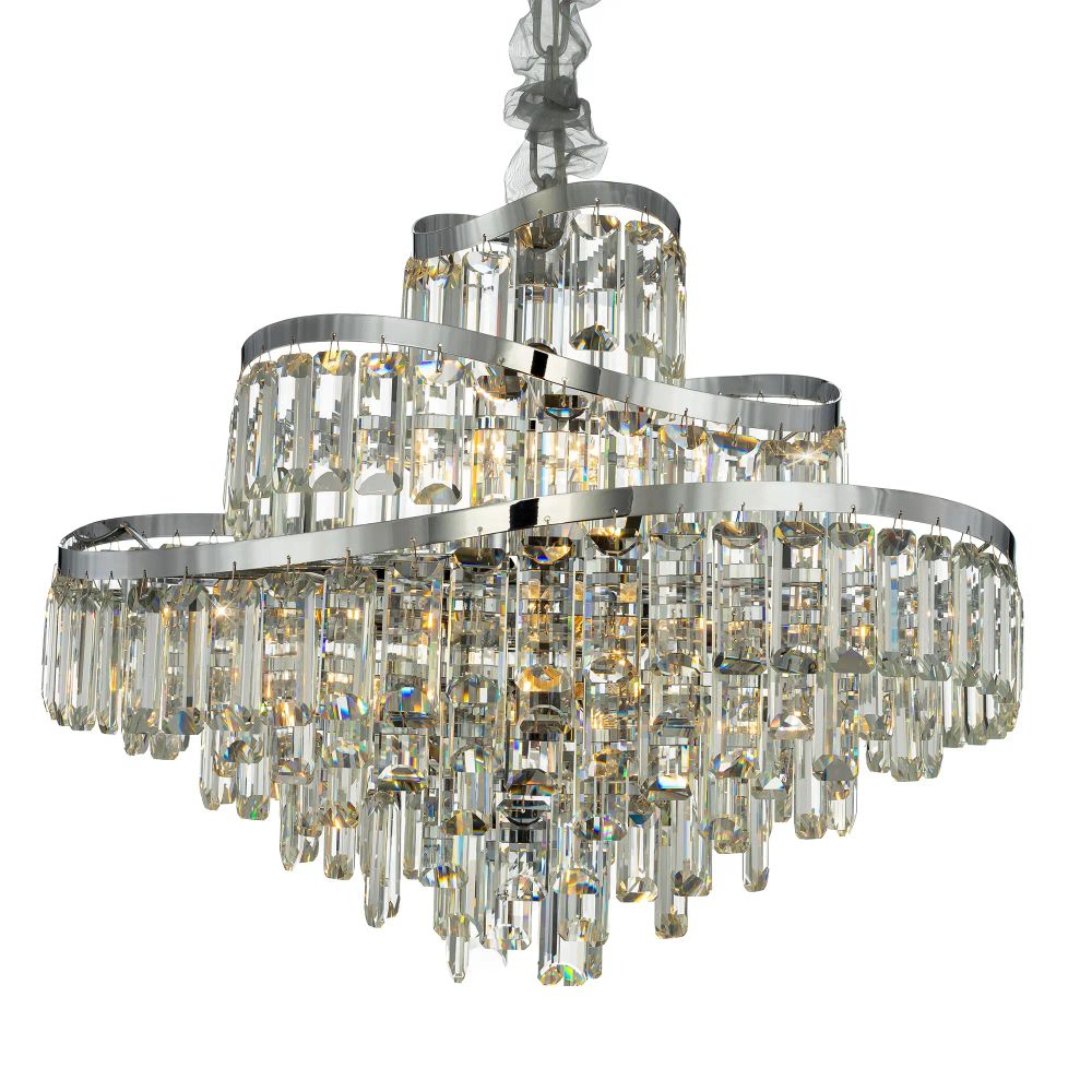 Citilux NAIAD CL315161 Люстра хрустальная подвесная Хром