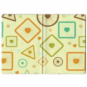 Обложка для паспорта Абстракция Сердца в фигурах