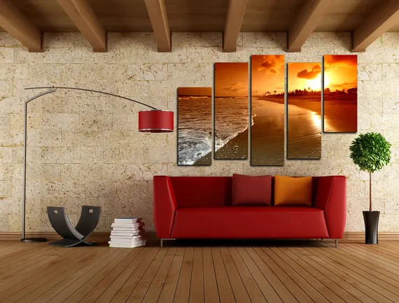 Модульная картина "Фантастический вечер"