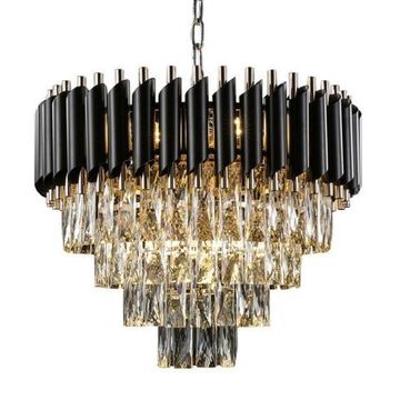 Люстра подвесная OML-81803-12 черный хром Certaldo Omnilux