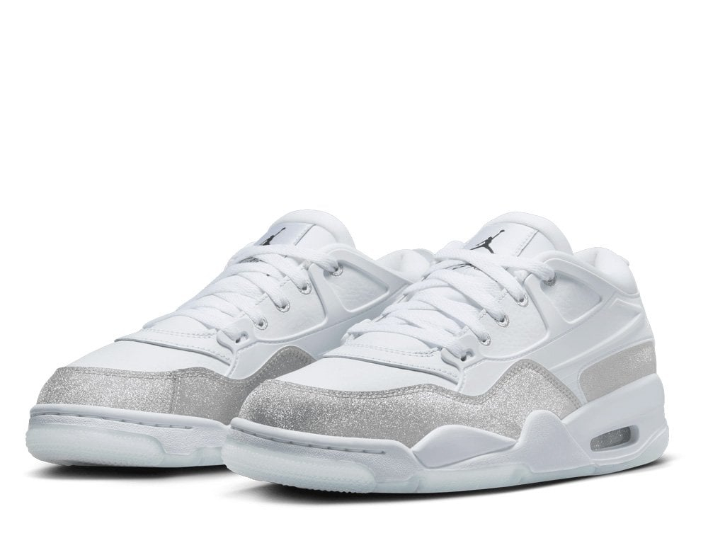 Кроссовки Air Jordan 4 RM White/White-White-Metallic Silver