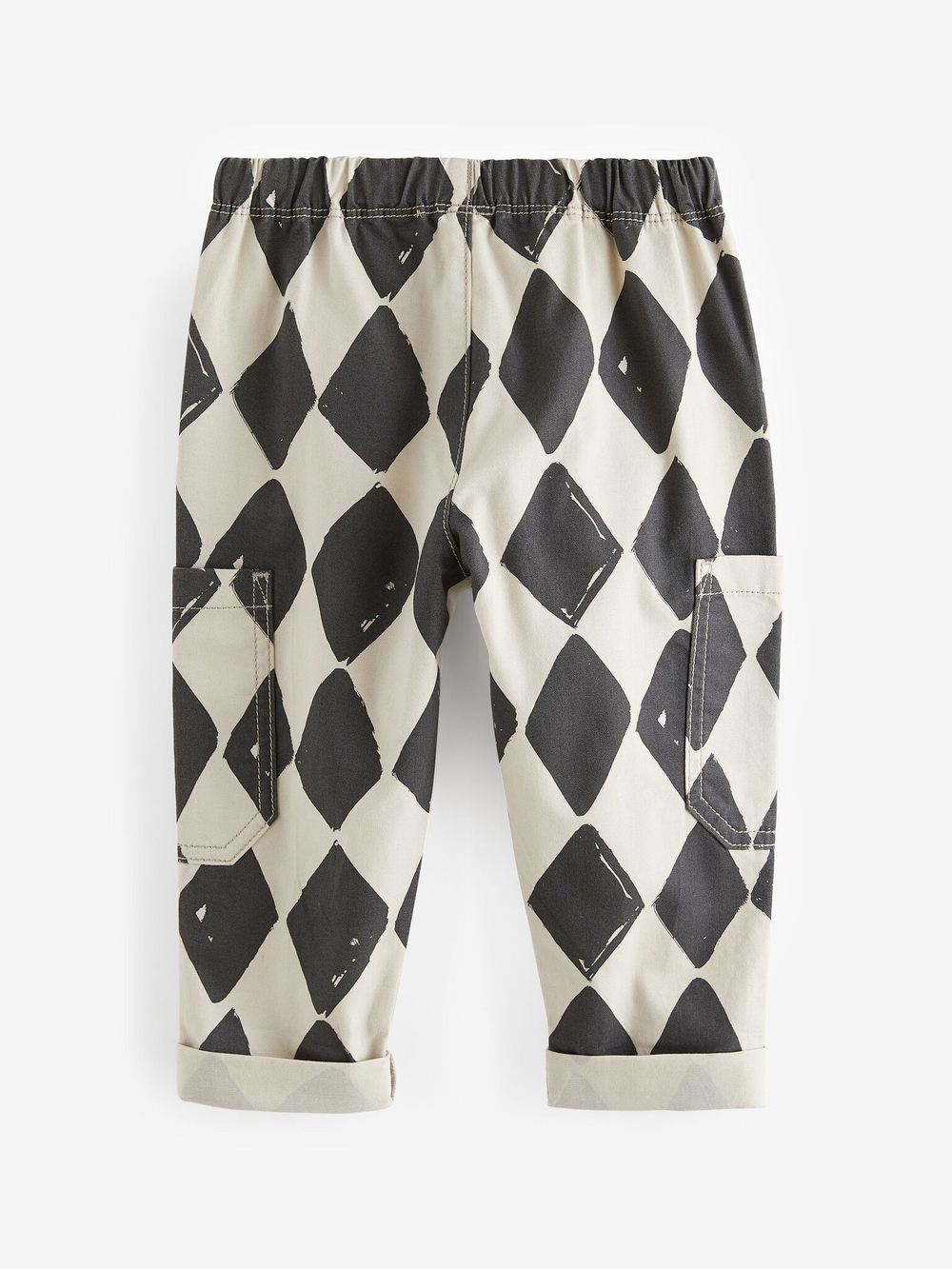 Брюки для мальчика Next Y32-832, Молочный, Темно-серый